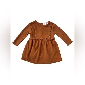 Zara Size 18-24 Months Textured Tan Dress